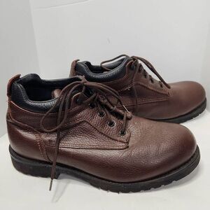P.W. Minor Mens Chesnut Brown Leather Lace Up Ankle Work Boot Shoes Size 9.5